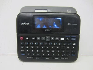 Brother PT-D600 Label Maker PC Connectible (PARTS ONLY)(CRACKED SCREEN)(WORKS) - Picture 1 of 5