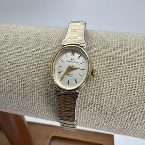 De colección Hamilton Damas Delicado Pequeño Reloj de Cóctel Esfera Dorada Banda Elástica 8304 - Imagen 1 de 8