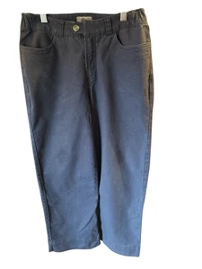 Royal Robbins Women's Billy Goat Cropped Pants Size 4 Organic Cotton Blend Navy - Picture 1 of 11