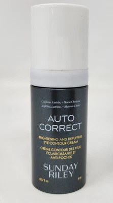 Sunday Riley AUTO CORRECT Brightening Depuffing Eye Cream- .27oz/8ml New No box - Image 1 of 2