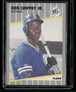 1989 Fleer #548 Ken Griffey Jr. RC Seattle Mariners - Picture 1 of 2
