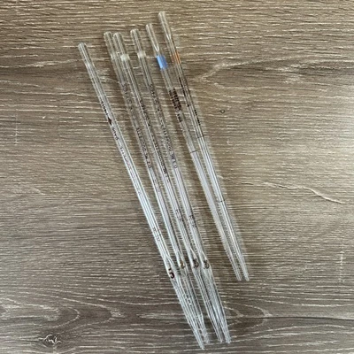 Lote de 6 Pipetas de Vidrio Kimax y Duopette Mezcla Vidrio de Laboratorio-Necesita Limpieza Foto 1 de 4