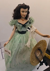 The Franklin Mint Scarlett O’Hara Vom Winde verweht Vinyl Portrait Puppe - Bild 1 von 4