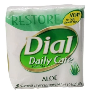 3 Pack Dial Aloe Moisture Balance Bar Soap 4 Oz. Each  - Picture 1 of 7