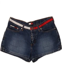 TOMMY HILFIGER Womens Denim Shorts W31 Medium Blue Cotton CF11 - Picture 1 of 3