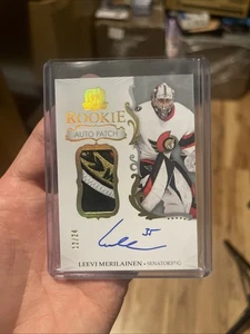 2023-24 Upper Deck The Cup Hockey Leevi Merilainen Gold Rookie Patch Auto /24 - Picture 1 of 2