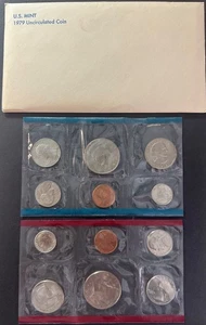 1979 US Mint 12 Coin Uncirculated Set Complete Philadelphia & Denver - Picture 1 of 1