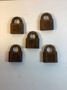 Vintage Yale Vorhängeschlösser 5 passende Stamford Connecticut USA - Bild 1 von 5
