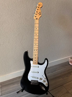 1994 MIM Fender Stratocaster Black with Maple Fretboard - Image 1 of 4