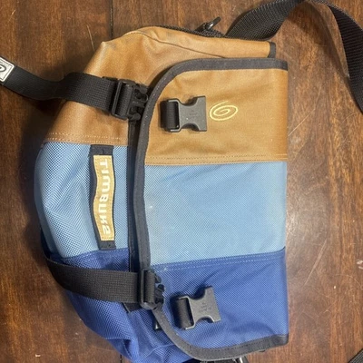 Bolsa de ombro TimBuk2 azul/marrom Zal - Imagem 1 de 4