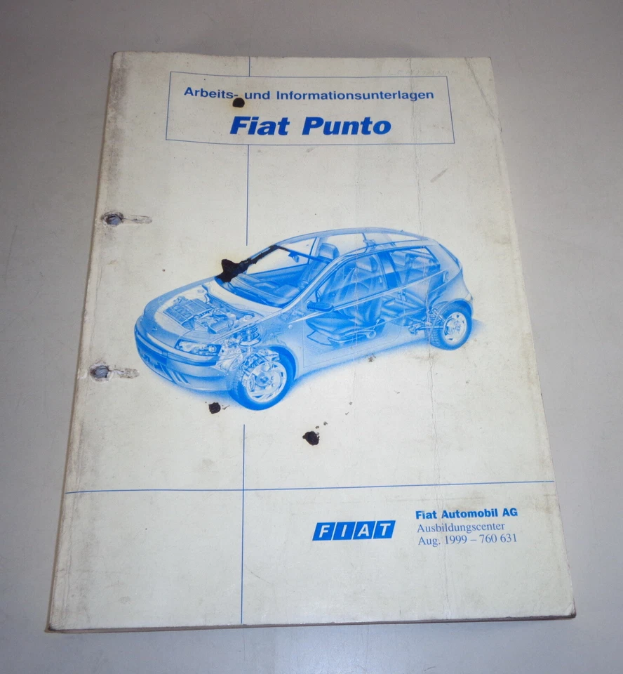Schulungsunterlage/Trabajo & Informationsunterlagen Fiat Punto De 08/1999 - Imagen 1 de 1