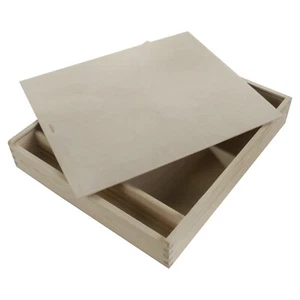 Caja de madera XL grande/almacenamiento para fotos imágenes Memory Stick Pendrive - Imagen 1 de 11