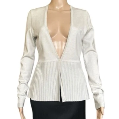 Suéter cárdigan de lana merino superfina Boss Hugo Boss para mujer talla S Foto 1 de 4