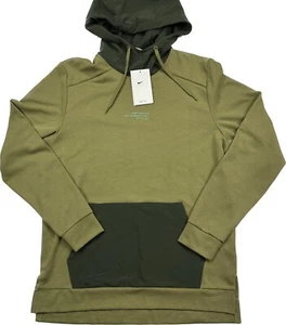 Nike Dri-Fit Pull Over Hoodie Sweatshirt Green DV7994-378 Mens Size Small - Picture 1 of 8