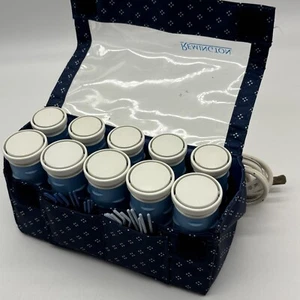 Remington 10 Hot Rollers/ Hair Curlers-Travel Compact Case Clips H1012 TESTED! - Picture 1 of 13