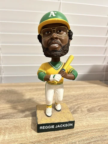 Reggie Jackson A’s Athletics Bobblehead 2004 BDA Cache Creek Giveaway ~8” Cover