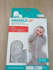 Love To Dream Swaddle Up Lite Sleep Sack Size Small Transition Bag Baby Gray New