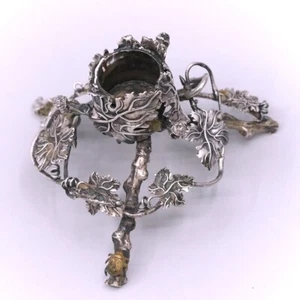 Candelabro Stephen Dweck de plata esterlina mezclado de metal figura escarabajo vid - Imagen 1 de 10