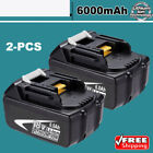 2X 6.0Ah Battery 18 Volt For Makita Lxt Bl1830 Bl1850 Bl1860 Lithium 194309-1
