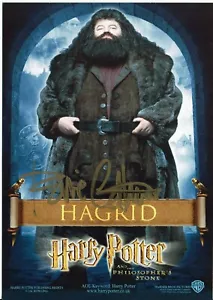 Robbie Coltrane hand signed Harry potter photograph card 6 x 4 - Picture 1 of 2