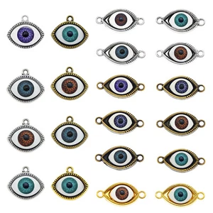 10 piezas Dijes Colgante Mezclado Aleatorio Halloween Malos Ojos Surtidos Hágalo usted mismo Hallazgos - Imagen 1 de 7