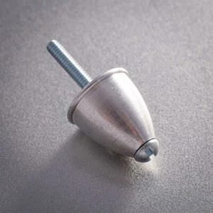 3718 - Cox .074 Queen Bee Model Airplane Engine Aluminum Spinner and Screw 074 - Picture 1 of 2