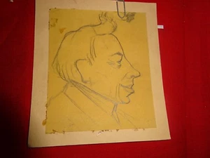 GALIPAUX - Tête d'homme. - Imagen 1 de 2