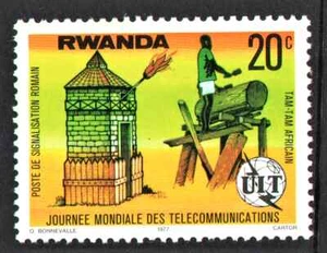 MNH 1/2c " World Telecommunications day " Rwanda 1977 - Picture 1 of 2