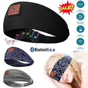 Wireless Sleep Headphones Bluetooth Headband 5.0 Bluetooth Sports Music Earphone - Picture 1 of 20