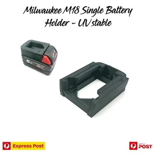 BATTERY MOUNTS for MILWAUKEE M18 18v Storage Holder Shelf Rack Stand - Picture 1 of 5