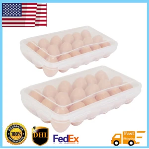 Deviled Egg Containers with Lid,Plastic Egg Holder for 48 Eggs,Clear Egg Storage - Picture 1 of 11