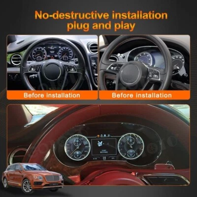 Velocímetro digital LCD para Bentley Flying Spur Continental GT 05-12 Foto 1 de 4