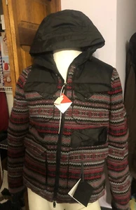 Piumino Moncler W Tenzam Fairisle bianco alpinismo taglia 3 medium nuovo con etichette raro - Foto 1 di 11