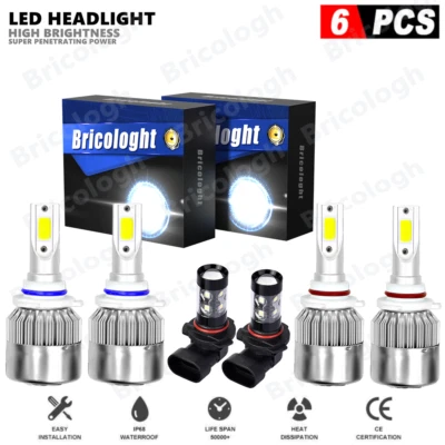 Lâmpada de neblina alta baixa para Toyota Corolla 2005 2006 2007 2008 6X farol de LED - Imagem 1 de 4