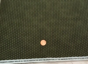 Windham Fabrics HANNAH WALLIS Tiny Gold Print on Green Cotton, 12” x 42” washed - Picture 1 of 1