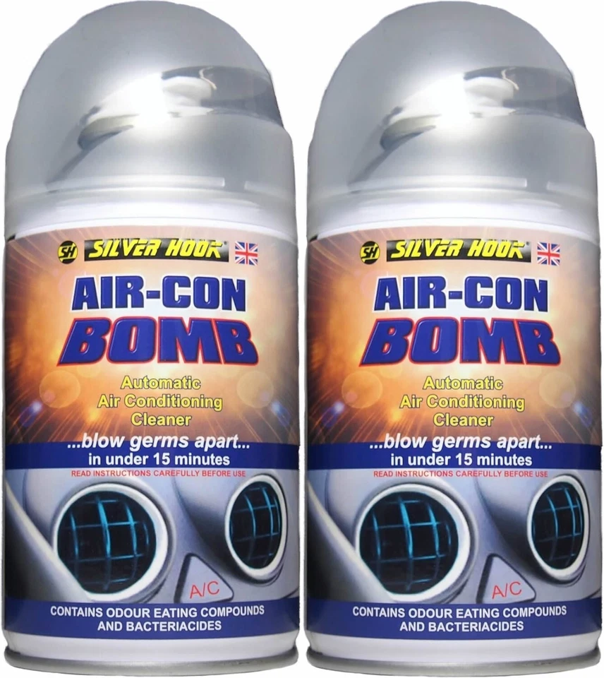 2x Air Con Bomb AC Spray Cleaner Conditioning Purifier Valet Cleaning Car 150ml - Image 1 of 1
