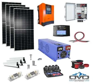 2.2KW Offgrid Solar Kit + 4KW AIMS Split Phase 110/220V Inverter with Wiring - Picture 1 of 5