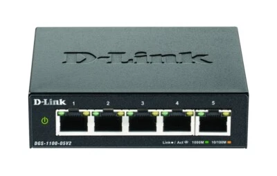 DLink Deutschland 5-Port Gigabit SmartSwitch DGS-1100-05V2/E Switch 5-Port - Bild 1 von 4