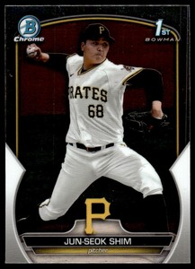 2023 Bowman Chrome Prospects Jun-Seok Shim Pittsburgh Pirates #BCP-153