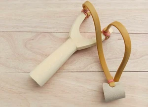 Thai Slingshot Handmade Natural Handle Catapult Gun Man Hunting & Sport, Free - Picture 1 of 12