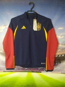 Spain Team Training Football Jacket Long Sleeve Adidas Young Size M (11-12 YRS) - Picture 1 of 7