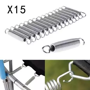 New 15pcs Sports Power Trampoline Spare Part Springs Expansion Tension Strong - Picture 1 of 12