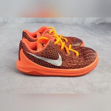 Nike Toddler Sneakers Orange KD 8 VIII Crimson Black Basketball Size 7C