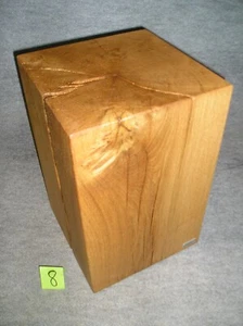 Kubus Wildeiche Nachttisch Eichenklotz Cubus Beistelltisch Eiche geölt 8 - Bild 1 von 7