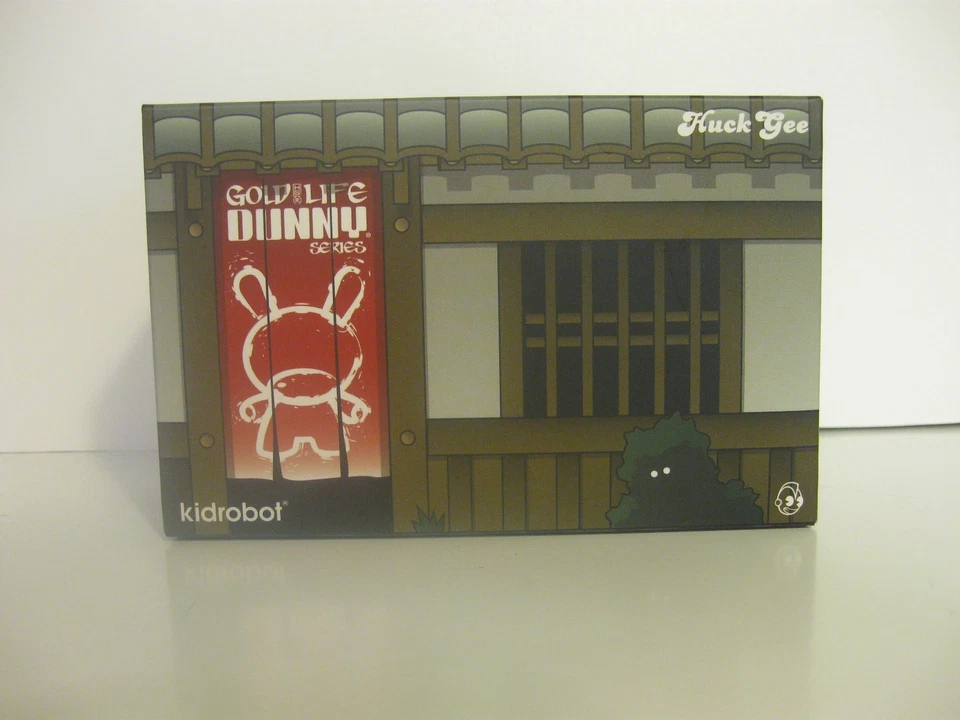 Kidrobot HUCK GEE Gold Life KABUKI & KITSUNE Negro Dunny KR Vinilo FIRMADO Dúo Foto 1 de 4