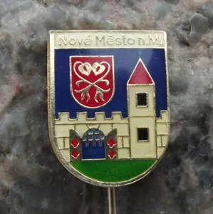 Nove Mesto na Moravia Czechoslovakia Heraldic Shield Coat of Arms Pin Badge - Picture 1 of 4