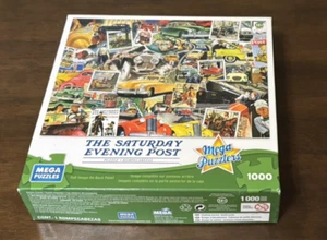 THE SATURDAY EVENING POST "CLASSIC TRANSIT"~Mega 1000 Piece Puzzle~~COMPLETE~~ - Picture 1 of 8