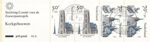 SA37b Netherlands 1985 Summer stamps - Architecture used booklet - Picture 1 of 2