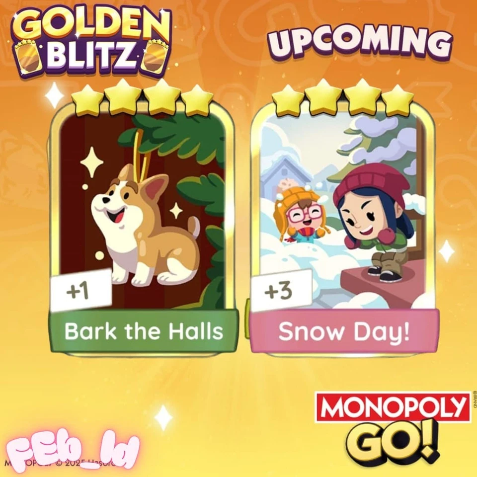 Bark The halls & Snow Day! - Golden Blitz event (mono_poly_g0) ⚡FAST DELIVERY ⚡ - Image 1 of 1