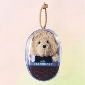Starbucks 2025 China Black Apron Mini Bear Toy - Picture 1 of 1